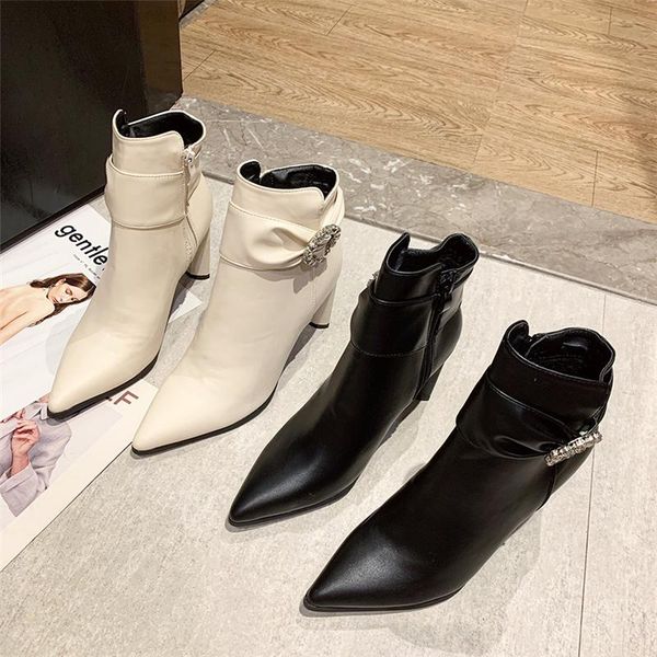 boots 2021 winter women casual pointed toe block high heels ankle booties lady 8.5cm crystal bling shoes, Black
boots 2021 winter women casual pointed toe block high heels ankle booties lady 8.5cm crystal bling shoes, Black