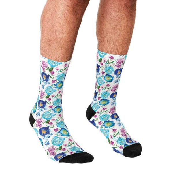 men's socks funny men's watercolor bloom pattern printed hip hop men happy cute boys street style crazy novelty for, Black
men's socks funny men's watercolor bloom pattern printed hip hop men happy cute boys street style crazy novelty for, Black