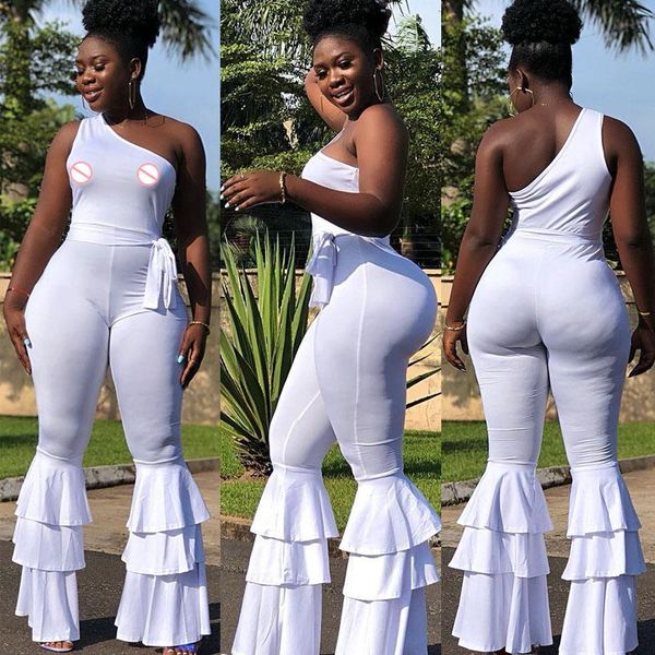women's jumpsuits & rompers one shoulder solid ruffles bodysuit women cascading ruffle clothing fashion slim bodycon jumpsuit ladies wh, Black;white
women's jumpsuits & rompers one shoulder solid ruffles bodysuit women cascading ruffle clothing fashion slim bodycon jumpsuit ladies wh, Black;white