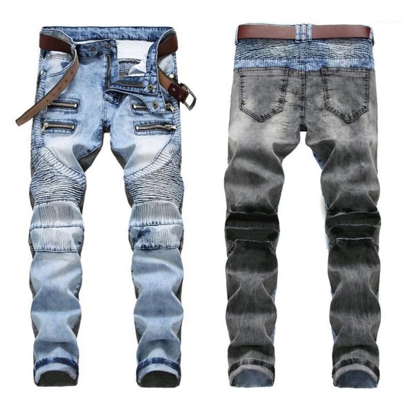 plus size 40 42 men's classic elasticity ripped biker jeans 2021 four seasons fashion zipper decoration distressed, Blue
plus size 40 42 men's classic elasticity ripped biker jeans 2021 four seasons fashion zipper decoration distressed, Blue