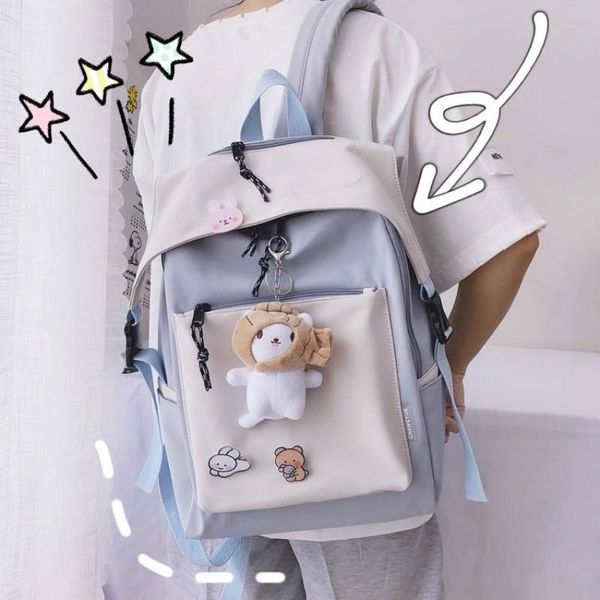 college school bags teenager student ladies backpack female schoolbag kawaii travel girl trendy book bag fashion