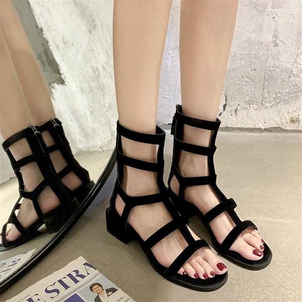 boots roman gladiator bandage women sandalias botas femininas female shoes girls summer hollow ankle boot fashion square heel footwear, Black
boots roman gladiator bandage women sandalias botas femininas female shoes girls summer hollow ankle boot fashion square heel footwear, Black