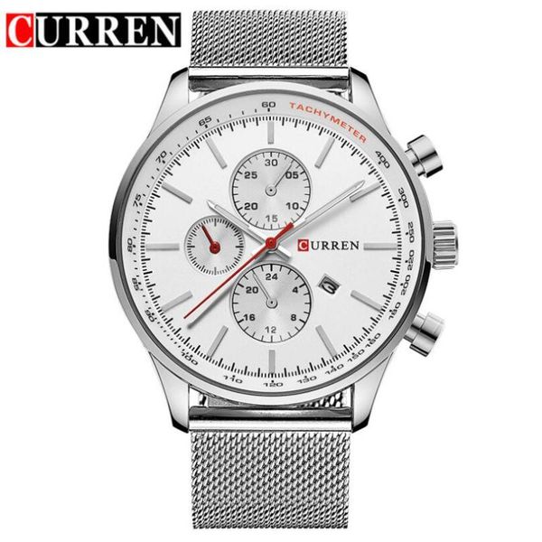 wristwatches curren fashion casual sports men watches stainless steel business wristwatch date male clock relogio masculino, Slivery;brown
wristwatches curren fashion casual sports men watches stainless steel business wristwatch date male clock relogio masculino, Slivery;brown