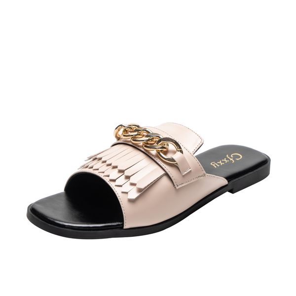 2021 metal chain flip-flops with tassel pu solid color casual slipper cfxxy-98 13, Black
2021 metal chain flip-flops with tassel pu solid color casual slipper cfxxy-98 13, Black