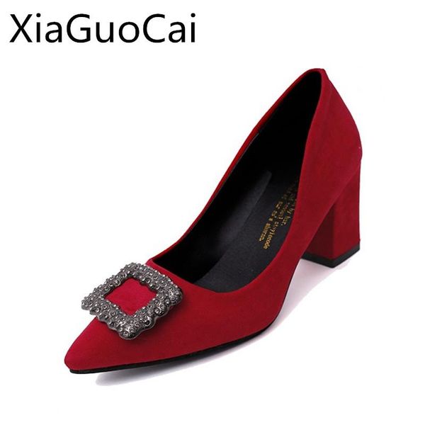 dress shoes high heels women pumps pointed toe square heel crystal decoration for ladies female wedding party, Black
dress shoes high heels women pumps pointed toe square heel crystal decoration for ladies female wedding party, Black