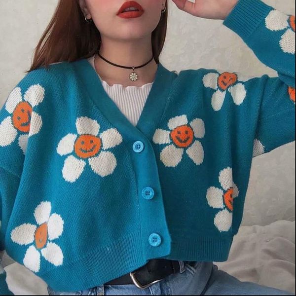 blue flower knit women sweater cardigan cashmere pull femme v nack christmas oversize, White;black
blue flower knit women sweater cardigan cashmere pull femme v nack christmas oversize, White;black