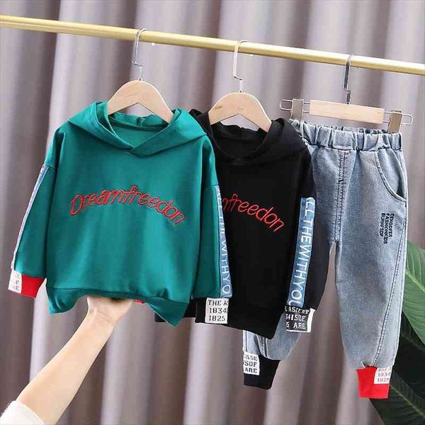 cuhk leisure 2-piece boys and girls hooded sweater party jeans childrens sports season clothes2-7t, White
cuhk leisure 2-piece boys and girls hooded sweater party jeans childrens sports season clothes2-7t, White