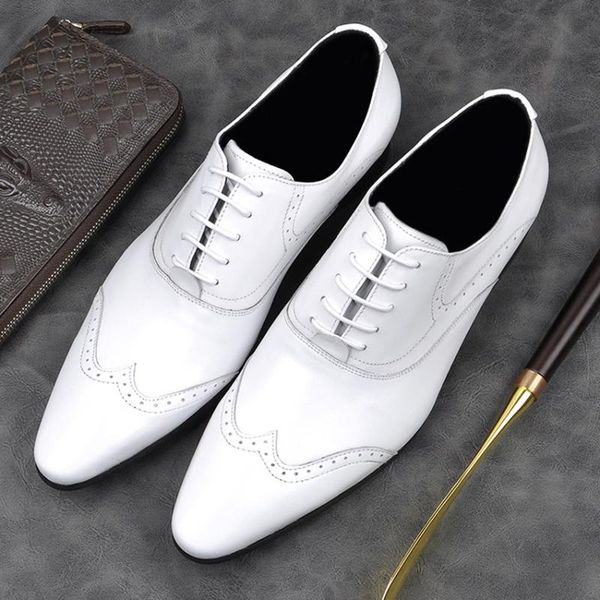 dress shoes british genuine leather formal party wingtip brogues pointed toe men's medallion wedding oxfords for bride am168, Black
dress shoes british genuine leather formal party wingtip brogues pointed toe men's medallion wedding oxfords for bride am168, Black