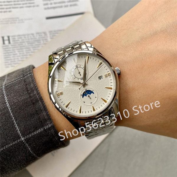 wristwatches luxury men calendar watch automatic mechanical chronograph stainless steel sapphire glass black leather moon phase, Slivery;brown
wristwatches luxury men calendar watch automatic mechanical chronograph stainless steel sapphire glass black leather moon phase, Slivery;brown