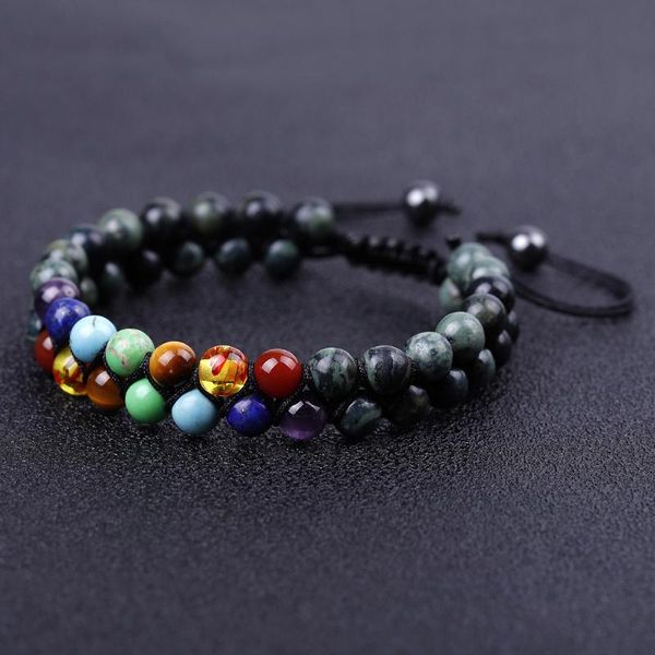 beaded, strands 7 chakras natural stone beaded bracelets kambaba jaspers crystal black lava string wrap bracelet lovers yoga healing meditat
beaded, strands 7 chakras natural stone beaded bracelets kambaba jaspers crystal black lava string wrap bracelet lovers yoga healing meditat