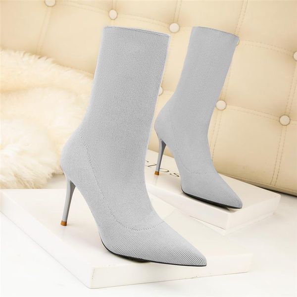boots 2021 winter fashion women socks pointed toe stretch fabric ankle 9cm heel high heels shoes autumn female plus size, Black
boots 2021 winter fashion women socks pointed toe stretch fabric ankle 9cm heel high heels shoes autumn female plus size, Black