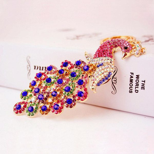 keychains delicate full crystal peacock keychain ring noble purse chic buckle pendant for women elegant multicolor dk282, Silver
keychains delicate full crystal peacock keychain ring noble purse chic buckle pendant for women elegant multicolor dk282, Silver