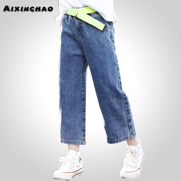 jeans girl solid color kids with belt casual style kid's loose spring autumn clothes for girls, Blue
jeans girl solid color kids with belt casual style kid's loose spring autumn clothes for girls, Blue