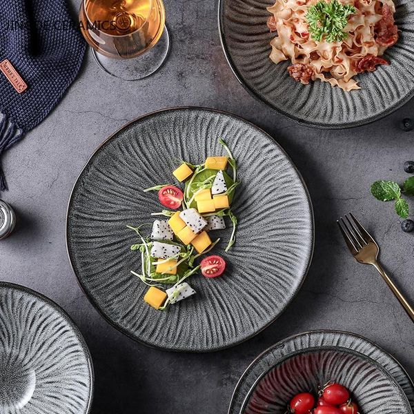 bowls 1pc modern round striped ceramic bowl household kitchen tableware rice steak ramen fruit salad sushi plate decoration
bowls 1pc modern round striped ceramic bowl household kitchen tableware rice steak ramen fruit salad sushi plate decoration