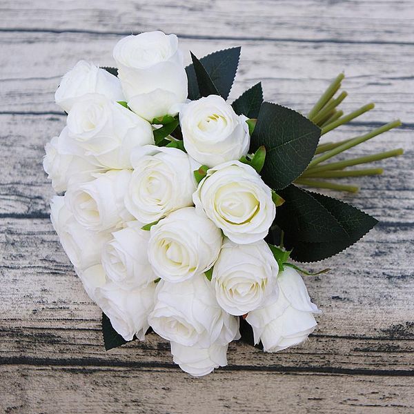 decorative flowers & wreaths 18 heads artificial silk rose flower wedding decoration fake bouquet buch home party decor
decorative flowers & wreaths 18 heads artificial silk rose flower wedding decoration fake bouquet buch home party decor