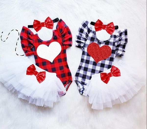 baby girl clothes outfits 3pcs suit fresh plaid heart romper sequin bow gauze skirt headband valentine's day clothing sets1, White
baby girl clothes outfits 3pcs suit fresh plaid heart romper sequin bow gauze skirt headband valentine's day clothing sets1, White