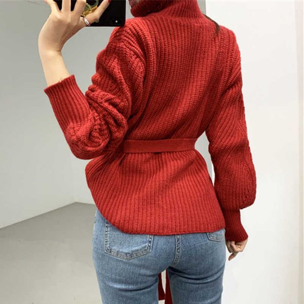 women's sweaters autumn winter turtleneck sweater women korean fashion elegant ladies high neck belted knitted pullover vinta, White;black
women's sweaters autumn winter turtleneck sweater women korean fashion elegant ladies high neck belted knitted pullover vinta, White;black