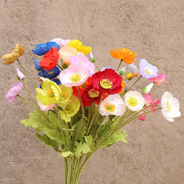 decorative flowers & wreaths 57cm long 4 heads/branch plastic silk poppies with leaves artificial flower home party christmas diy decoration
decorative flowers & wreaths 57cm long 4 heads/branch plastic silk poppies with leaves artificial flower home party christmas diy decoration