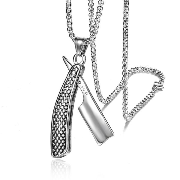 titanium steel barber necklace for men punk chain necklaces hair clipper pendant trend shaver goth long necklaces jewelry 2020dio chan conta, Silver
titanium steel barber necklace for men punk chain necklaces hair clipper pendant trend shaver goth long necklaces jewelry 2020dio chan conta, Silver