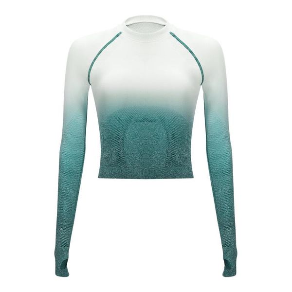 yoga outfits gradient color o neck long sleeve shirt women seamless fitness t-shirt with thumb holes workout breathable sportswear, White;red
yoga outfits gradient color o neck long sleeve shirt women seamless fitness t-shirt with thumb holes workout breathable sportswear, White;red