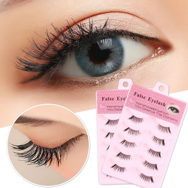 false eyelashes 5 pairs half natural crisscross messy fake handmade cotton thread stems stage makeup lashes
false eyelashes 5 pairs half natural crisscross messy fake handmade cotton thread stems stage makeup lashes