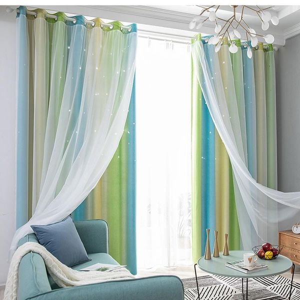 green romantic rainbow color sheer curtain girl kids bedroom high blackout window drapes hollow star home decor m080d &
green romantic rainbow color sheer curtain girl kids bedroom high blackout window drapes hollow star home decor m080d &