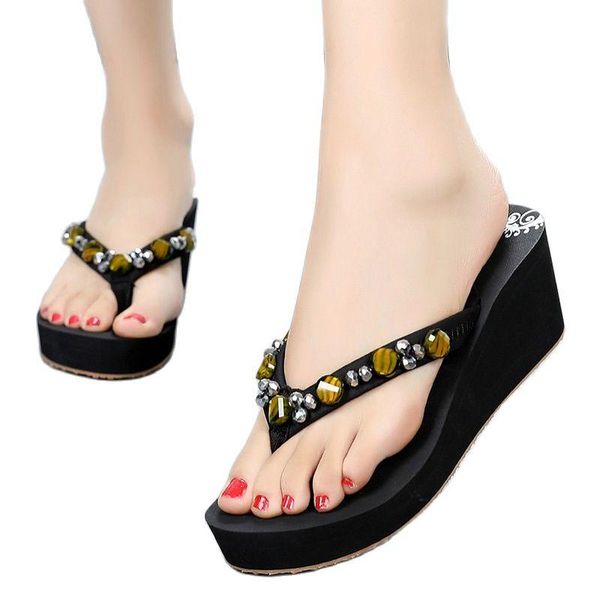 sandals flip-flops female platform wedges fashion 2021 vietnam flat rubber outer wear summer beach slippers, Black
sandals flip-flops female platform wedges fashion 2021 vietnam flat rubber outer wear summer beach slippers, Black