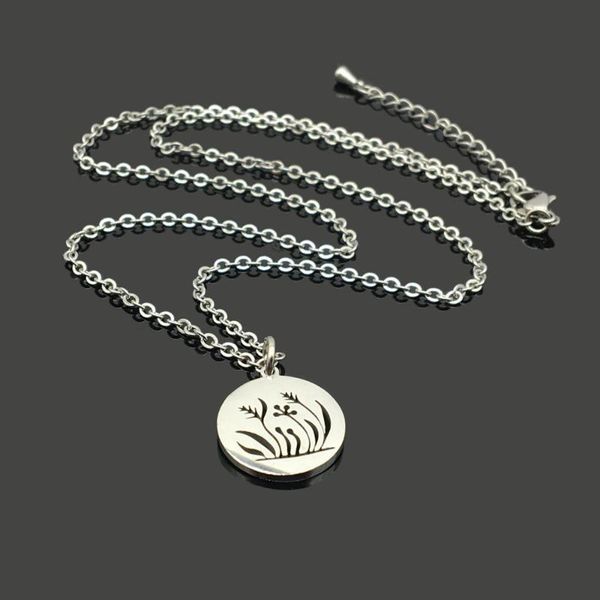 pendant necklaces water grass seaweed in round coin chain choker necklace for women femme ocean sea algae plant stainless steel jewelry, Silver
pendant necklaces water grass seaweed in round coin chain choker necklace for women femme ocean sea algae plant stainless steel jewelry, Silver