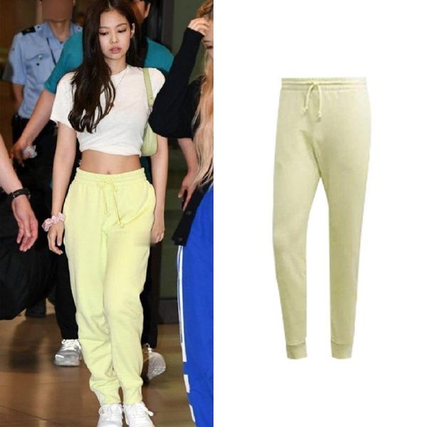women's pants & capris kpop korean celebrity women autumn slim yellow sweatpants high waist ladies streetwear fashion jogger trousers, Black;white
women's pants & capris kpop korean celebrity women autumn slim yellow sweatpants high waist ladies streetwear fashion jogger trousers, Black;white