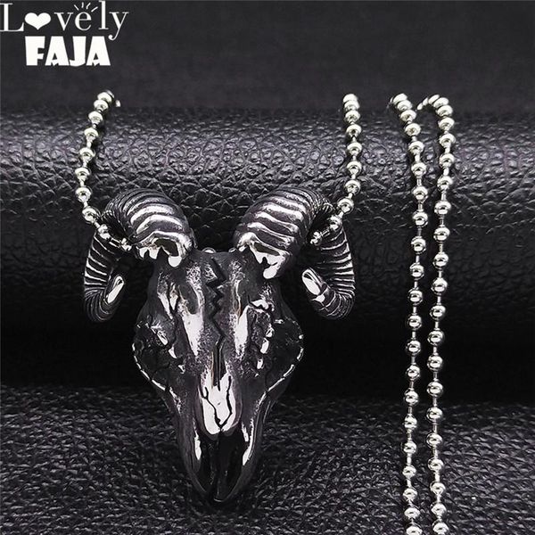 pendant necklaces satan sheepshead stainless steel charm necklace women/men locomotive silver color jewelry colgante hombre n4519s05
pendant necklaces satan sheepshead stainless steel charm necklace women/men locomotive silver color jewelry colgante hombre n4519s05