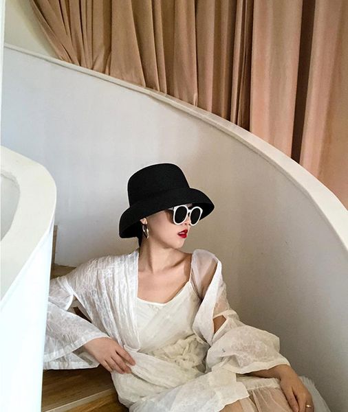 wide brim hats &dolphin women summer sun fisherman hat hepburn sunshade straw female retro vacation beach french black casual uv cut cap, Blue;gray
wide brim hats &dolphin women summer sun fisherman hat hepburn sunshade straw female retro vacation beach french black casual uv cut cap, Blue;gray