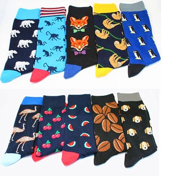 men's socks high uality happy 35 color animal diamond cherry combed cotton calcateines largos hombre, Black
men's socks high uality happy 35 color animal diamond cherry combed cotton calcateines largos hombre, Black