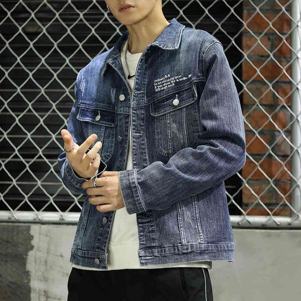 jackets 2021 spring and autumn men's blue denim jacket fashion casual cotton elasticity jeans coat male brand clothes large, Black;brown
jackets 2021 spring and autumn men's blue denim jacket fashion casual cotton elasticity jeans coat male brand clothes large, Black;brown
