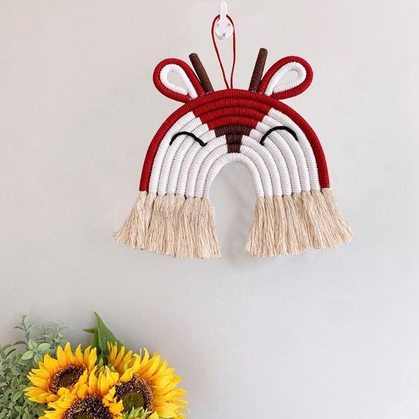 children room handmade woven tel cotton rope animal deer hanging decoration wall decor craft gift decorative objects & figurines
children room handmade woven tel cotton rope animal deer hanging decoration wall decor craft gift decorative objects & figurines