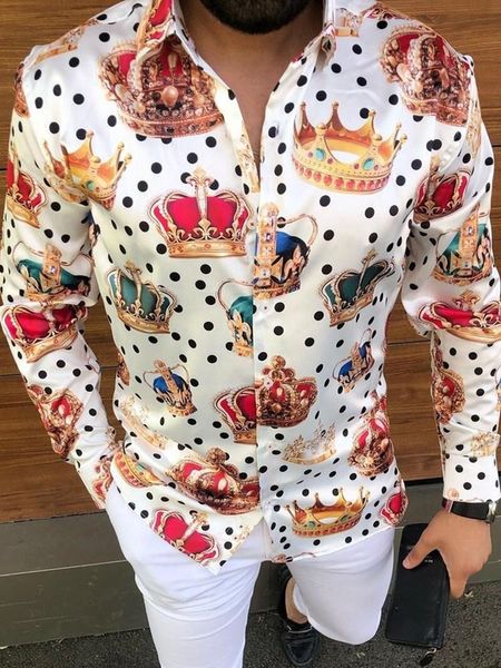 men's casual shirts 2021 fashion men floral print slim fit long sleeve button turn down collar shirt for man male summer blouse, White;black
men's casual shirts 2021 fashion men floral print slim fit long sleeve button turn down collar shirt for man male summer blouse, White;black