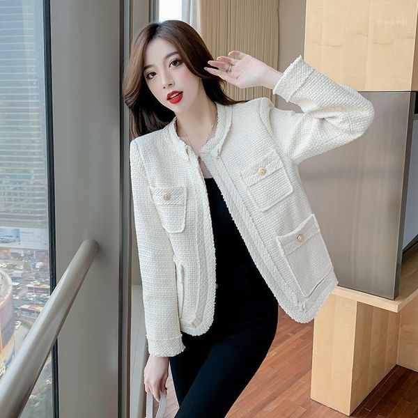 women's jackets autumn winter small fragrance o-neck long sleeve cardigan casual short jacket coat, Black;brown
women's jackets autumn winter small fragrance o-neck long sleeve cardigan casual short jacket coat, Black;brown