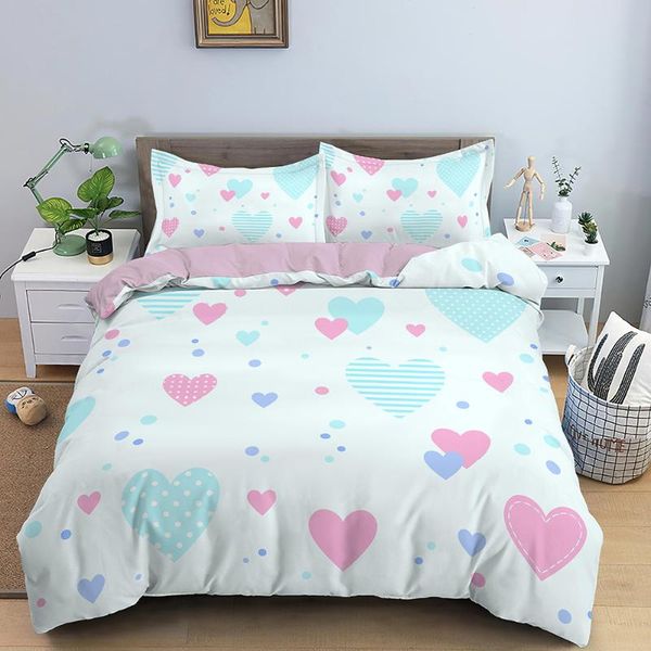 bedding sets winter set rainbow/love pattern duvet cover with pillowcase quilt king bed linens home textile
bedding sets winter set rainbow/love pattern duvet cover with pillowcase quilt king bed linens home textile