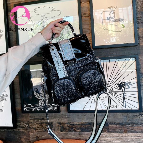 backpack fashion backpacks small leather glitter women shoulder messenger bag large capacity handbags rivet schoolbag for teenage girls
backpack fashion backpacks small leather glitter women shoulder messenger bag large capacity handbags rivet schoolbag for teenage girls