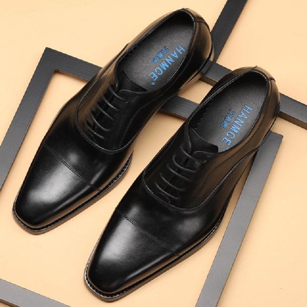 dress shoes spring autumn korean style full grain leather men business lace-up handmade sewing male formal 20210705, Black
dress shoes spring autumn korean style full grain leather men business lace-up handmade sewing male formal 20210705, Black