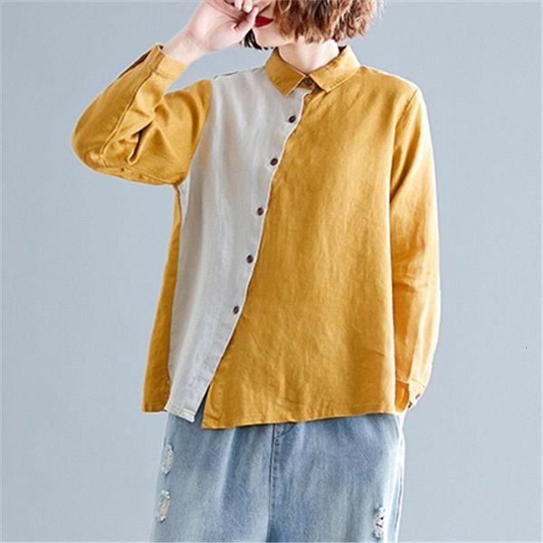 women's blouses & shirts spring autumn arts style women long sleeve casual shirt patchwork cotton linen vintage loose blouses bl, White
women's blouses & shirts spring autumn arts style women long sleeve casual shirt patchwork cotton linen vintage loose blouses bl, White