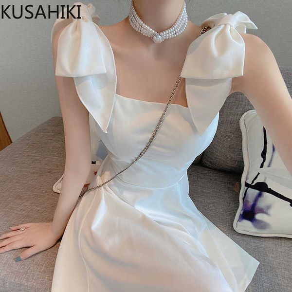korean sweet bowknot sling dress sleeveless square collar elegant dresses slim high waist a-line vestido 6f626 210603, Black;gray
korean sweet bowknot sling dress sleeveless square collar elegant dresses slim high waist a-line vestido 6f626 210603, Black;gray