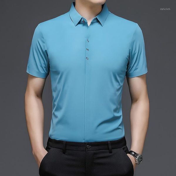 men's casual shirts high-end luxury short-sleeved young and middle-aged summer thin pure color men, White;black
men's casual shirts high-end luxury short-sleeved young and middle-aged summer thin pure color men, White;black