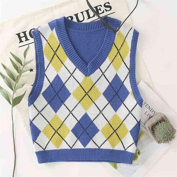 argyle knitted sweater vest blue casual sleeveless streetstyle cropped pullovers autumn winter v neck 210427, White;black
argyle knitted sweater vest blue casual sleeveless streetstyle cropped pullovers autumn winter v neck 210427, White;black