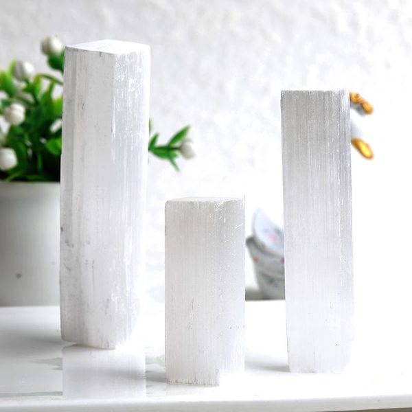 decorative objects & figurines 20g natural white selenite rough sticks minerals specimen point healing crystal wand irregular shape making s
decorative objects & figurines 20g natural white selenite rough sticks minerals specimen point healing crystal wand irregular shape making s