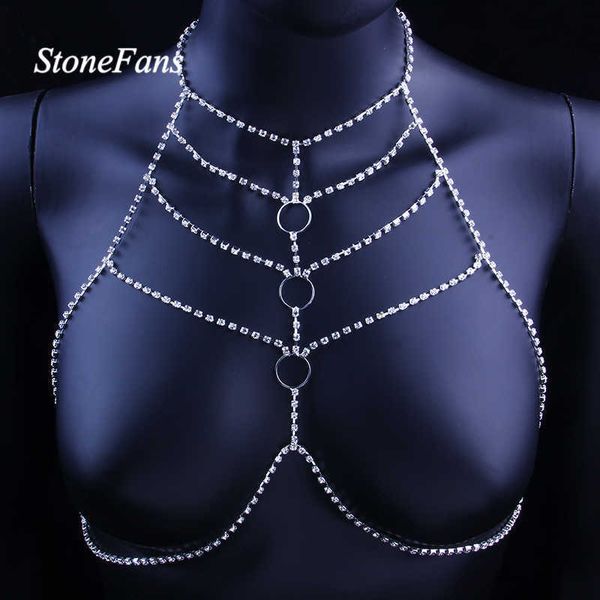 stonefans gift body chain bra jewelry open round body chains rhinestone harness party club charming women jewellery p0811, Silver
stonefans gift body chain bra jewelry open round body chains rhinestone harness party club charming women jewellery p0811, Silver