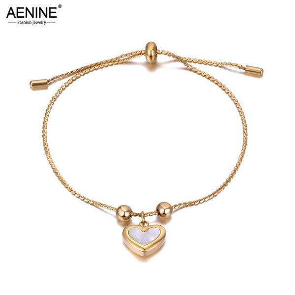 charm bracelets aenine fashion 316l stainless steel shell heart for women bohemia adjustable party bracelet jewelry ab20214, Golden;silver
charm bracelets aenine fashion 316l stainless steel shell heart for women bohemia adjustable party bracelet jewelry ab20214, Golden;silver