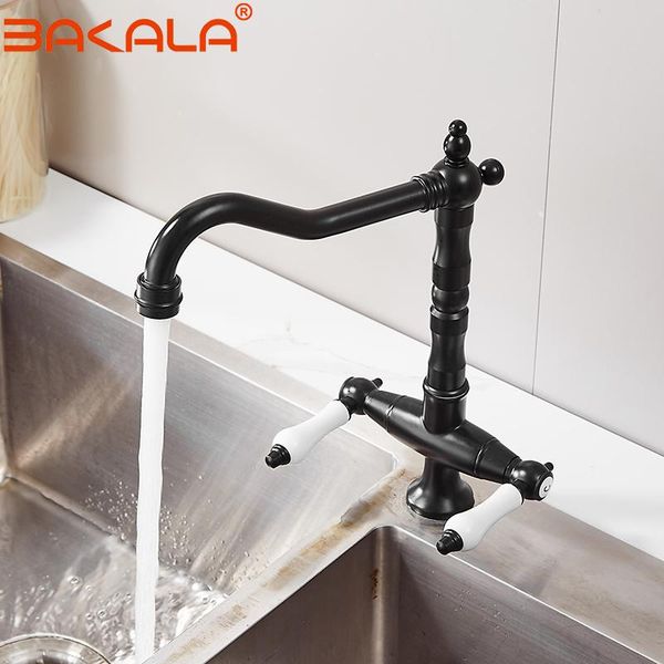 swivel kitchen faucet antique brass/chrome polish double handle bathroom basin sink mixer tap faucets
swivel kitchen faucet antique brass/chrome polish double handle bathroom basin sink mixer tap faucets