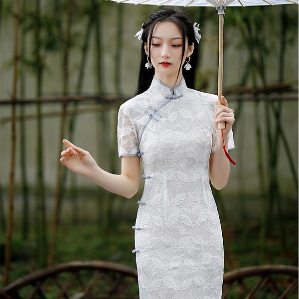ethnic clothing elegant vintage button long fork women qipao chinese traditional mandarin collar party dress ladies cheongsam, Red
ethnic clothing elegant vintage button long fork women qipao chinese traditional mandarin collar party dress ladies cheongsam, Red
