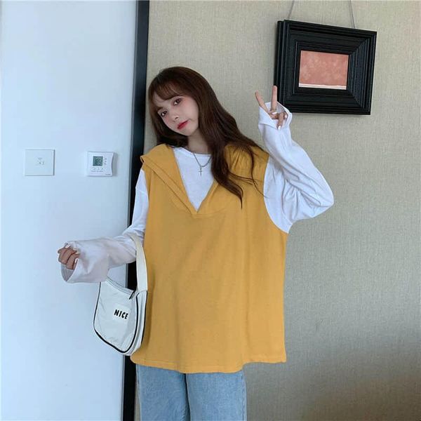women's t-shirt 2021 spring autumn graphic tees casual loose long sleeve korean punk sweatshirts shirts for women oversized hooded, White
women's t-shirt 2021 spring autumn graphic tees casual loose long sleeve korean punk sweatshirts shirts for women oversized hooded, White