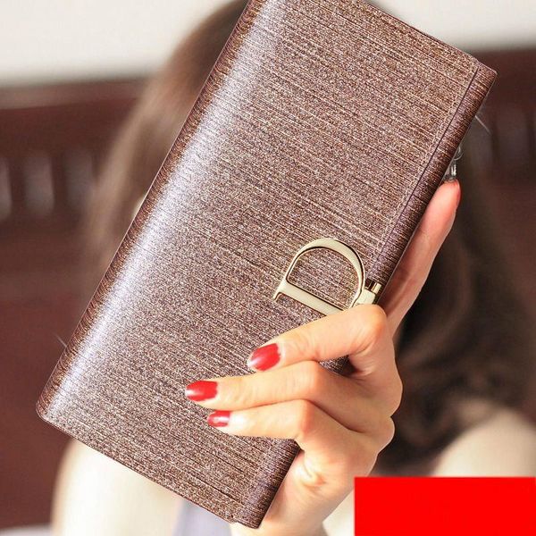 wallets cowhide leather long wallet women fashion design d hasp coin purse license cover money bag, Red;black
wallets cowhide leather long wallet women fashion design d hasp coin purse license cover money bag, Red;black